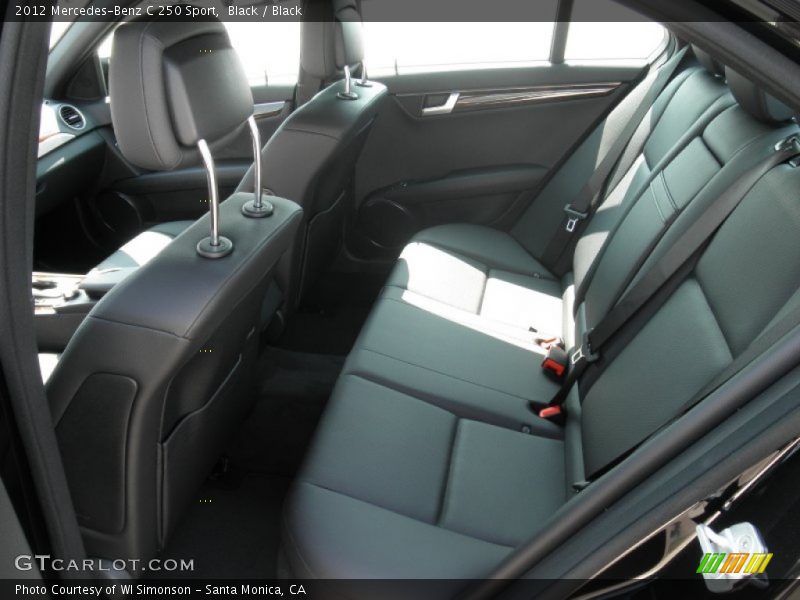 Black / Black 2012 Mercedes-Benz C 250 Sport