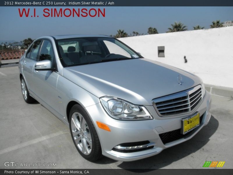 Iridium Silver Metallic / Ash 2012 Mercedes-Benz C 250 Luxury