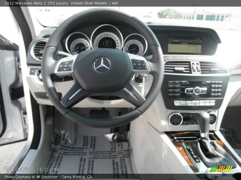 Dashboard of 2012 C 250 Luxury