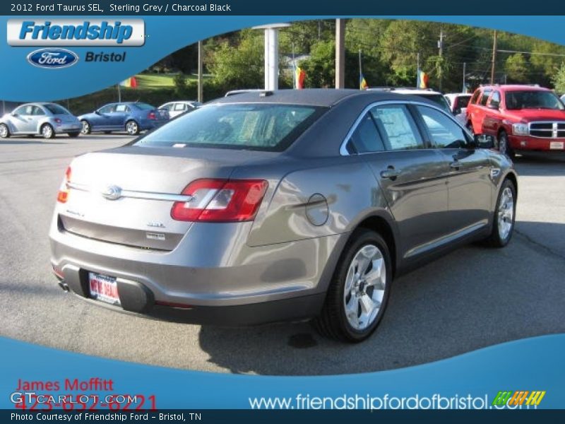 Sterling Grey / Charcoal Black 2012 Ford Taurus SEL