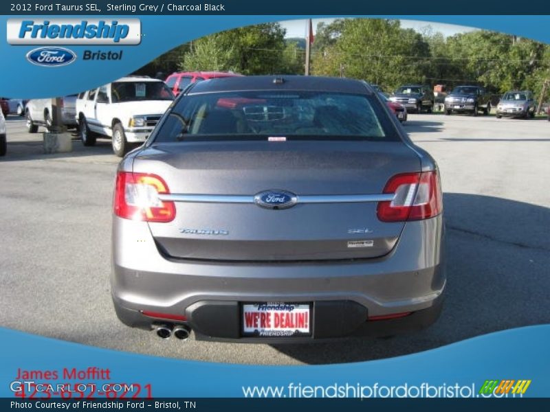 Sterling Grey / Charcoal Black 2012 Ford Taurus SEL