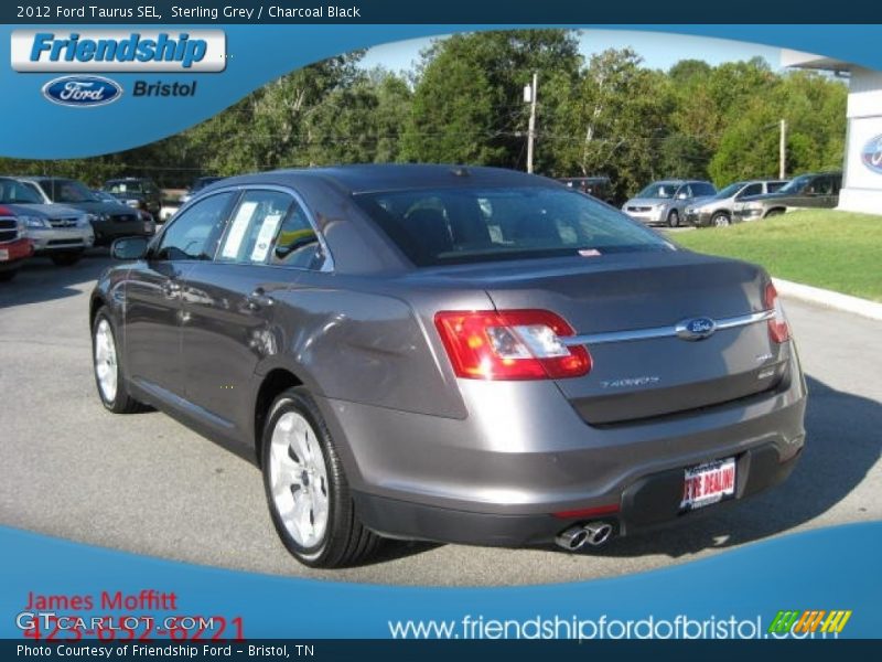Sterling Grey / Charcoal Black 2012 Ford Taurus SEL