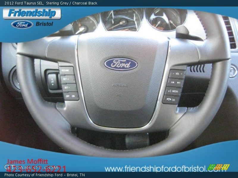 Sterling Grey / Charcoal Black 2012 Ford Taurus SEL