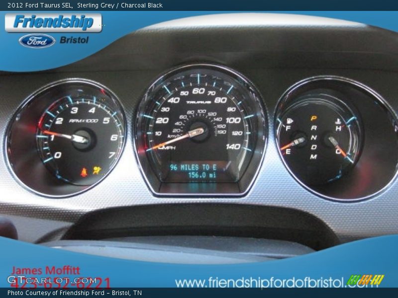 Sterling Grey / Charcoal Black 2012 Ford Taurus SEL