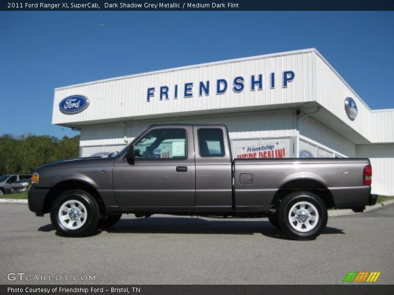 Dark Shadow Grey Metallic / Medium Dark Flint 2011 Ford Ranger XL SuperCab