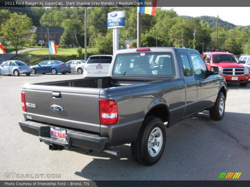 Dark Shadow Grey Metallic / Medium Dark Flint 2011 Ford Ranger XL SuperCab