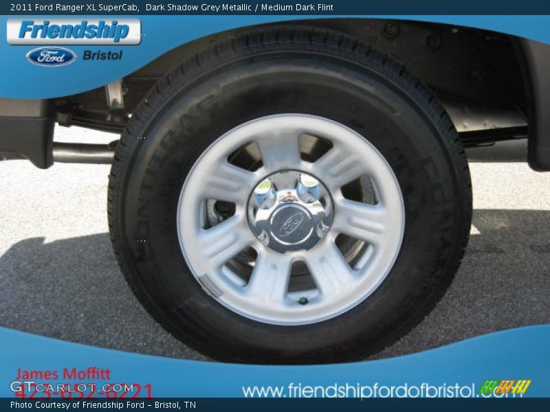Dark Shadow Grey Metallic / Medium Dark Flint 2011 Ford Ranger XL SuperCab