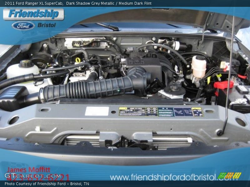 Dark Shadow Grey Metallic / Medium Dark Flint 2011 Ford Ranger XL SuperCab