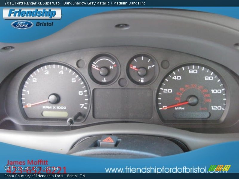 Dark Shadow Grey Metallic / Medium Dark Flint 2011 Ford Ranger XL SuperCab