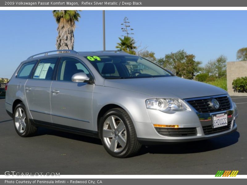 Reflex Silver Metallic / Deep Black 2009 Volkswagen Passat Komfort Wagon