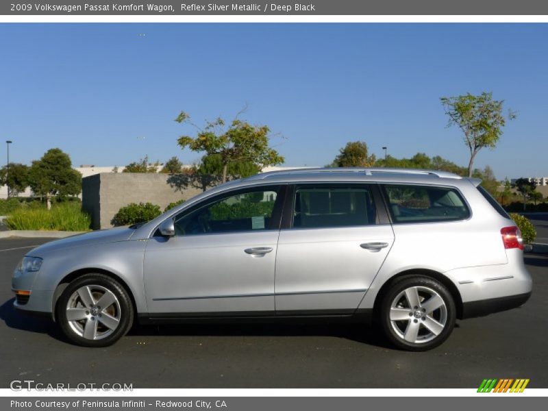 Reflex Silver Metallic / Deep Black 2009 Volkswagen Passat Komfort Wagon