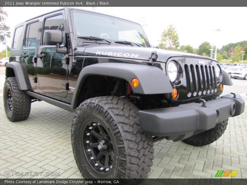 Black / Black 2011 Jeep Wrangler Unlimited Rubicon 4x4