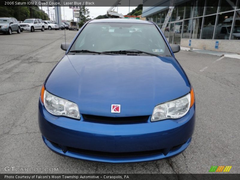 Laser Blue / Black 2006 Saturn ION 2 Quad Coupe