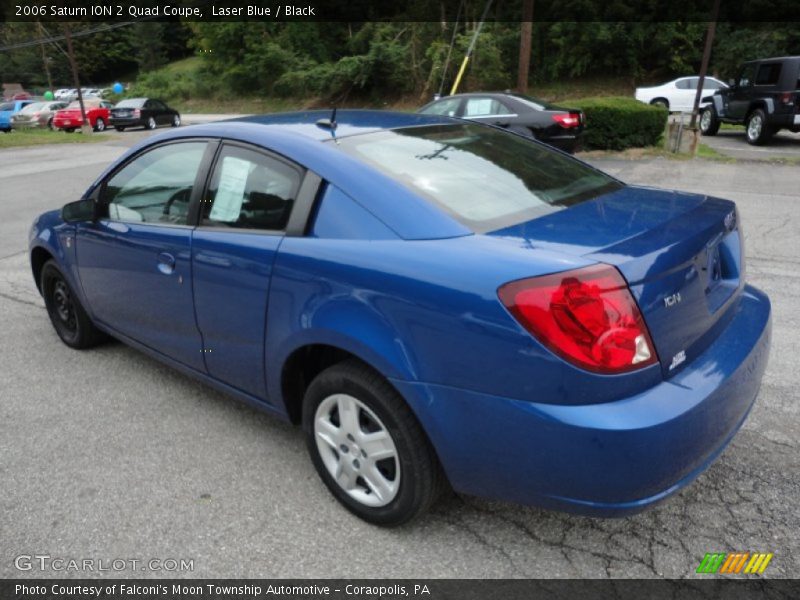 Laser Blue / Black 2006 Saturn ION 2 Quad Coupe