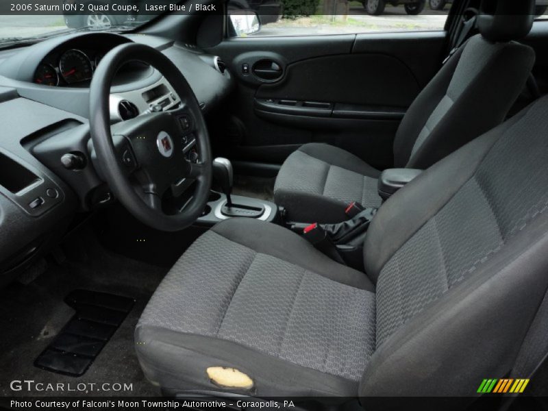 Laser Blue / Black 2006 Saturn ION 2 Quad Coupe