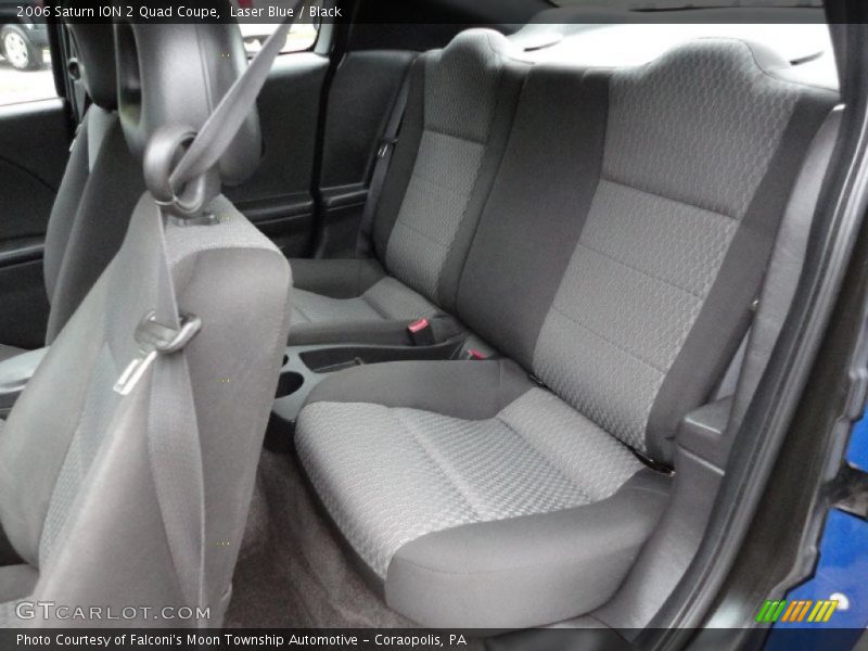 Laser Blue / Black 2006 Saturn ION 2 Quad Coupe