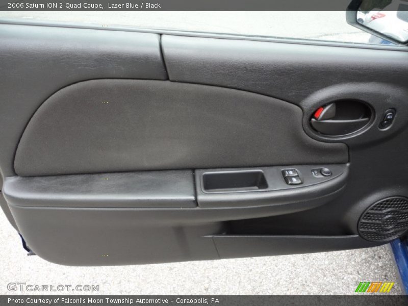 Laser Blue / Black 2006 Saturn ION 2 Quad Coupe