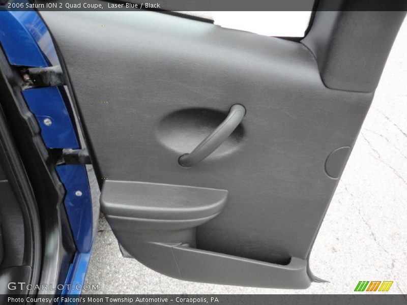 Laser Blue / Black 2006 Saturn ION 2 Quad Coupe