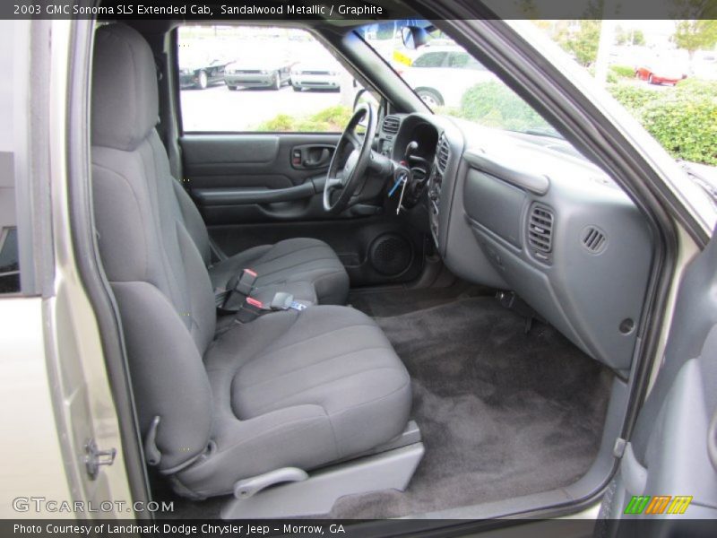  2003 Sonoma SLS Extended Cab Graphite Interior