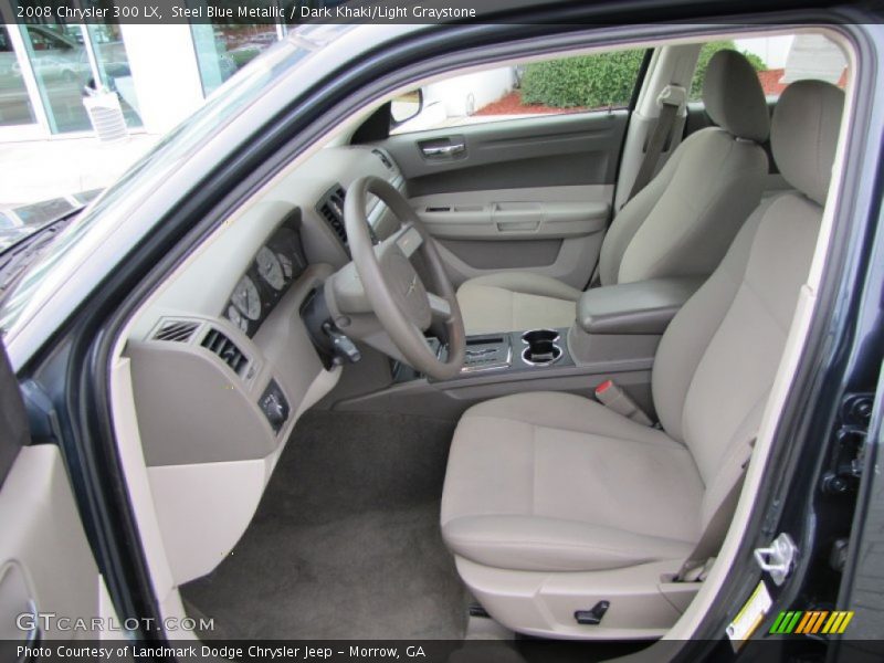 Steel Blue Metallic / Dark Khaki/Light Graystone 2008 Chrysler 300 LX