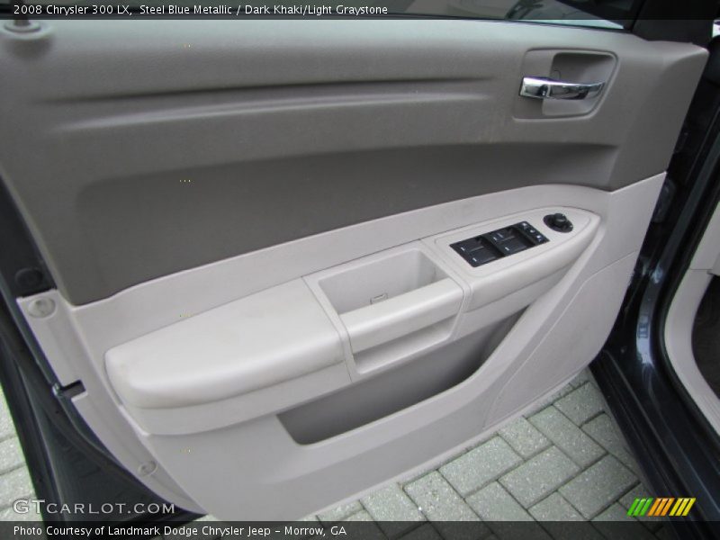 Steel Blue Metallic / Dark Khaki/Light Graystone 2008 Chrysler 300 LX
