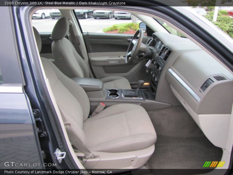 Steel Blue Metallic / Dark Khaki/Light Graystone 2008 Chrysler 300 LX