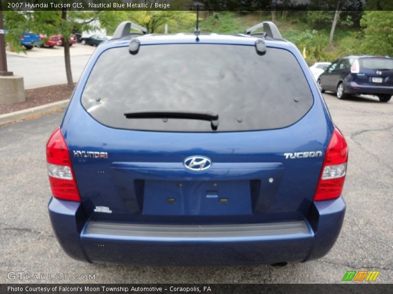 Nautical Blue Metallic / Beige 2007 Hyundai Tucson GLS