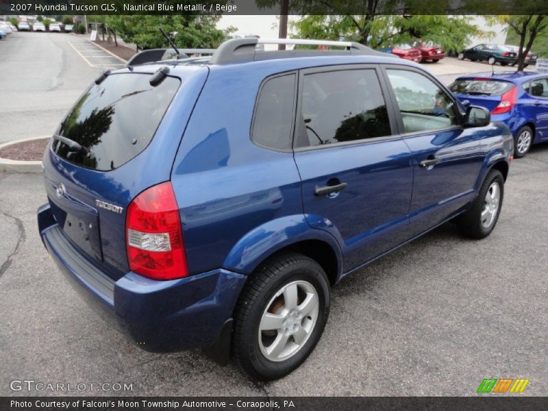 Nautical Blue Metallic / Beige 2007 Hyundai Tucson GLS
