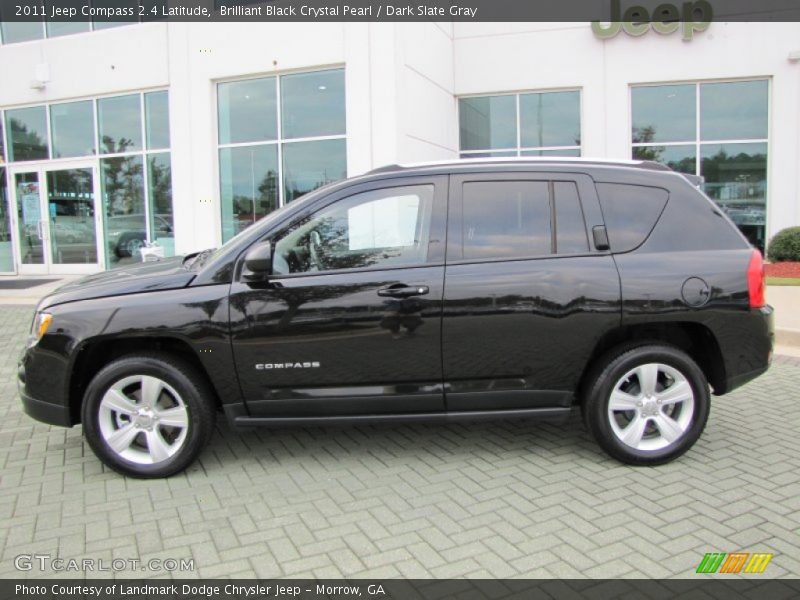 Brilliant Black Crystal Pearl / Dark Slate Gray 2011 Jeep Compass 2.4 Latitude