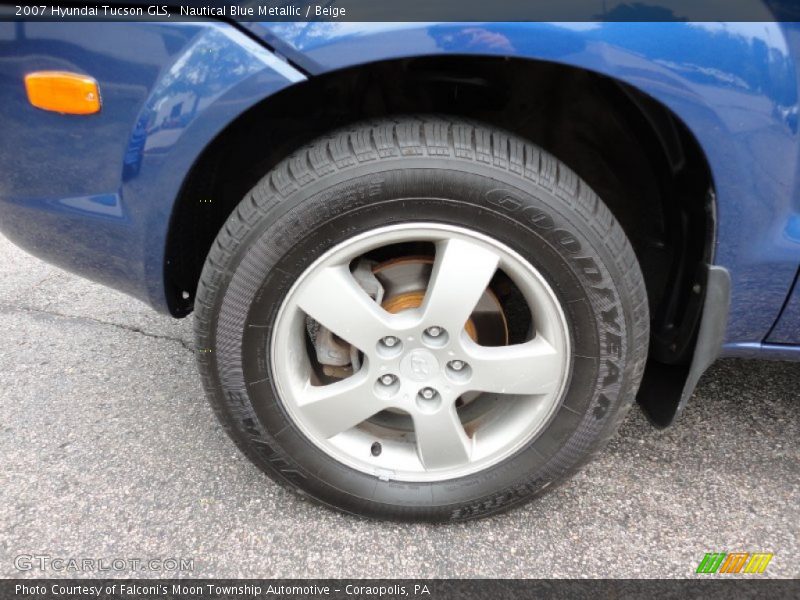 Nautical Blue Metallic / Beige 2007 Hyundai Tucson GLS