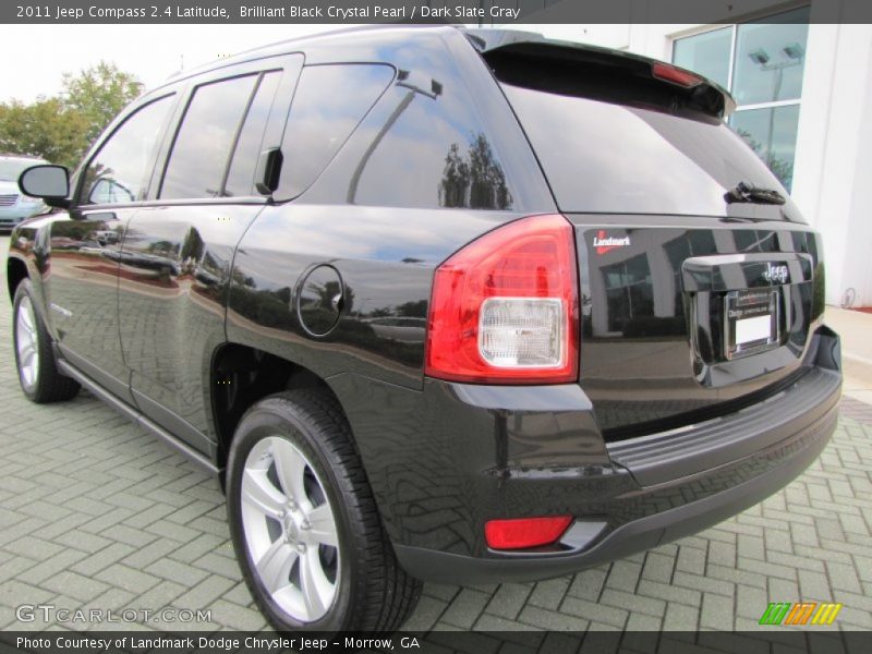 Brilliant Black Crystal Pearl / Dark Slate Gray 2011 Jeep Compass 2.4 Latitude