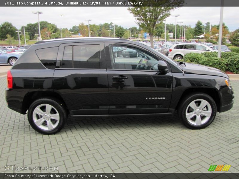 Brilliant Black Crystal Pearl / Dark Slate Gray 2011 Jeep Compass 2.4 Latitude