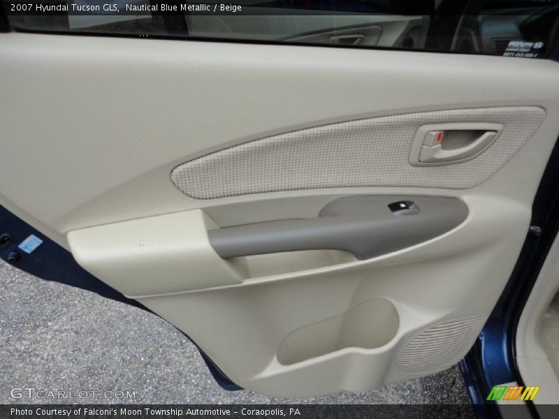 Nautical Blue Metallic / Beige 2007 Hyundai Tucson GLS