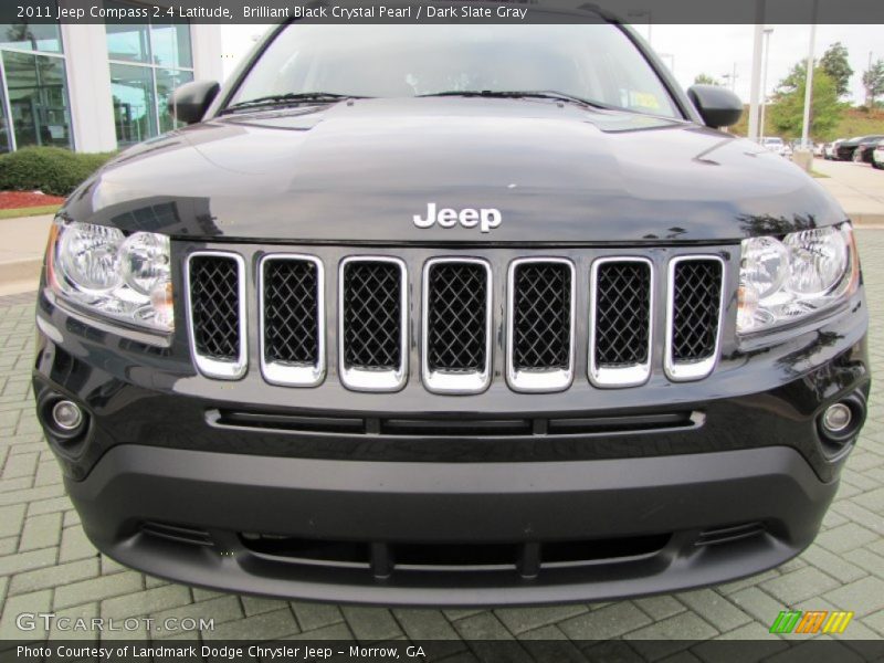 Brilliant Black Crystal Pearl / Dark Slate Gray 2011 Jeep Compass 2.4 Latitude