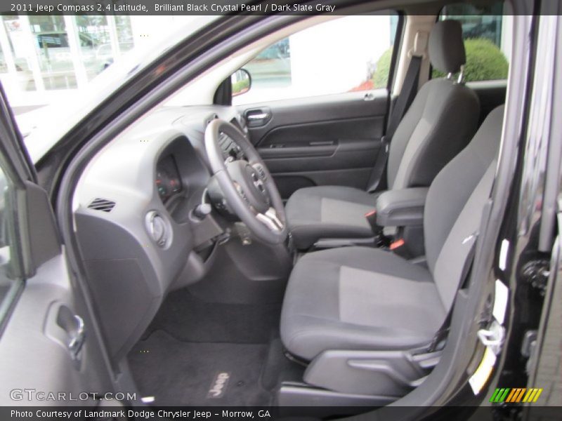 Brilliant Black Crystal Pearl / Dark Slate Gray 2011 Jeep Compass 2.4 Latitude