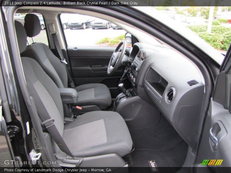 Brilliant Black Crystal Pearl / Dark Slate Gray 2011 Jeep Compass 2.4 Latitude