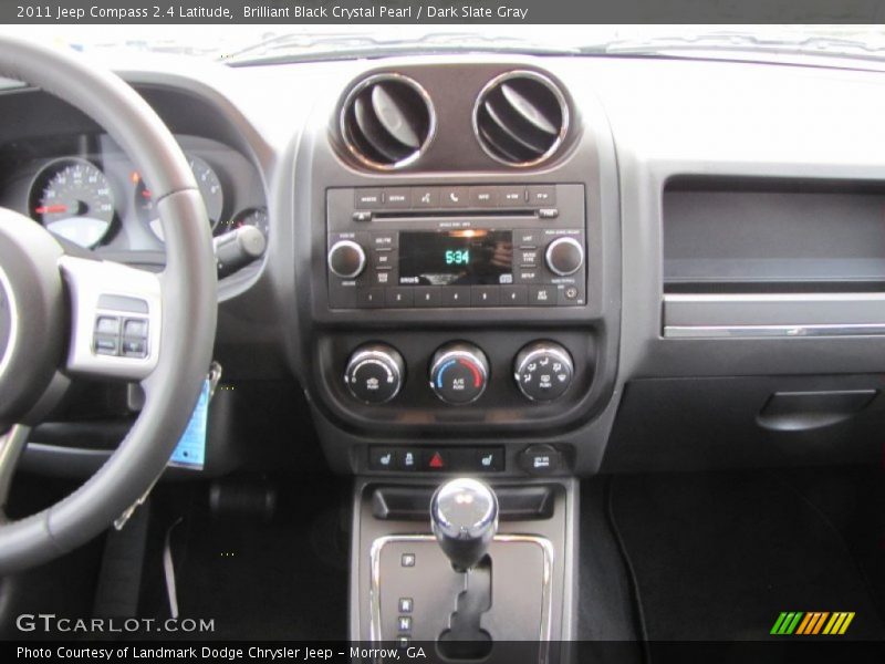 Brilliant Black Crystal Pearl / Dark Slate Gray 2011 Jeep Compass 2.4 Latitude