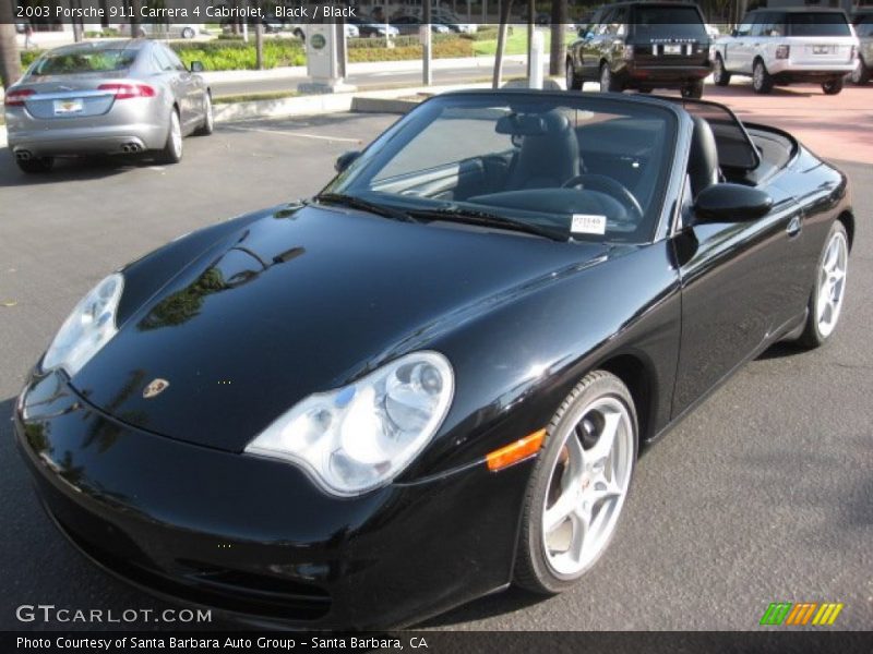 Black / Black 2003 Porsche 911 Carrera 4 Cabriolet