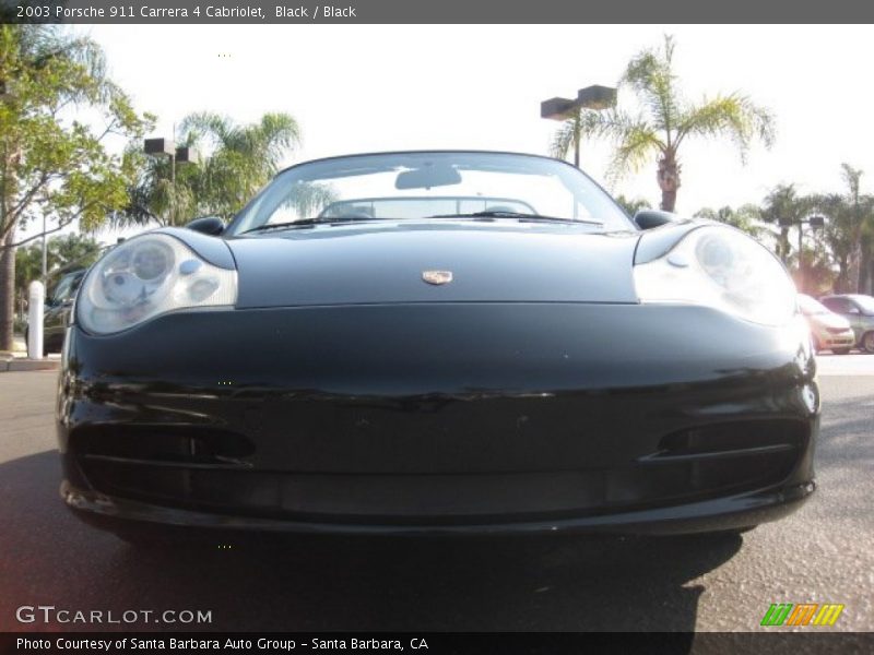 Black / Black 2003 Porsche 911 Carrera 4 Cabriolet