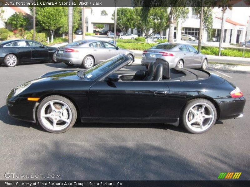 Black / Black 2003 Porsche 911 Carrera 4 Cabriolet