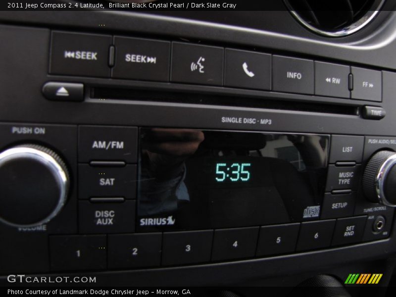Brilliant Black Crystal Pearl / Dark Slate Gray 2011 Jeep Compass 2.4 Latitude