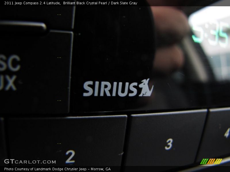 Brilliant Black Crystal Pearl / Dark Slate Gray 2011 Jeep Compass 2.4 Latitude