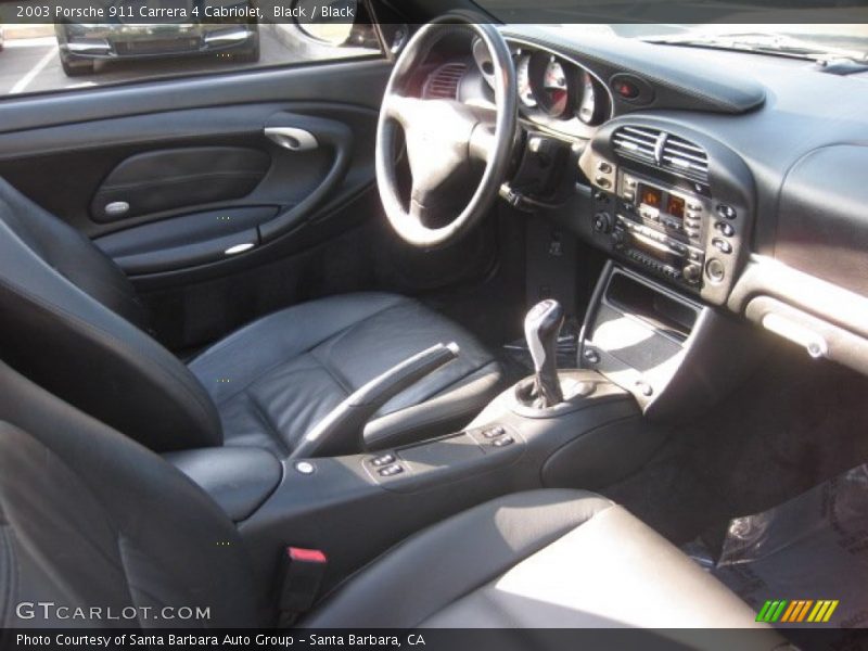 Black / Black 2003 Porsche 911 Carrera 4 Cabriolet