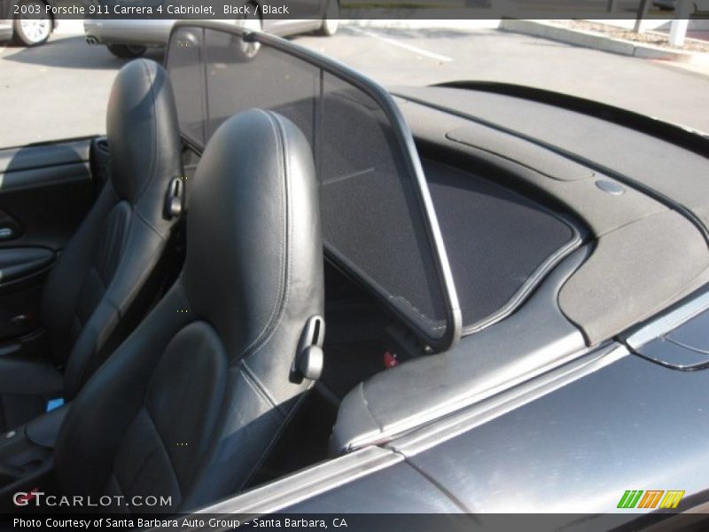 Black / Black 2003 Porsche 911 Carrera 4 Cabriolet