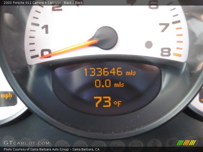 Black / Black 2003 Porsche 911 Carrera 4 Cabriolet