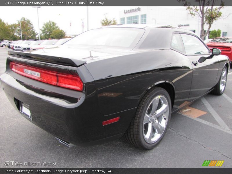 Pitch Black / Dark Slate Gray 2012 Dodge Challenger R/T