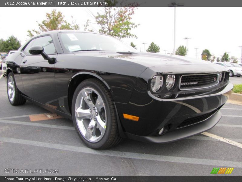 Pitch Black / Dark Slate Gray 2012 Dodge Challenger R/T