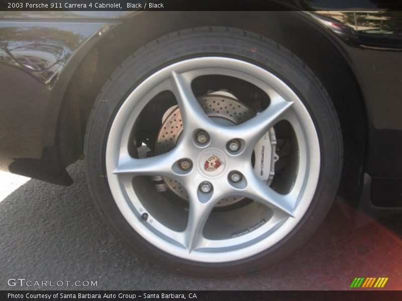 Black / Black 2003 Porsche 911 Carrera 4 Cabriolet
