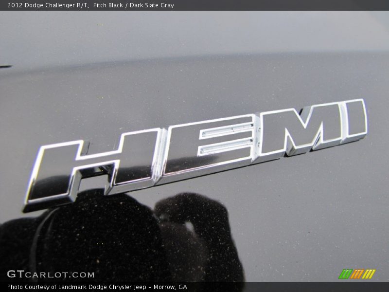 Pitch Black / Dark Slate Gray 2012 Dodge Challenger R/T