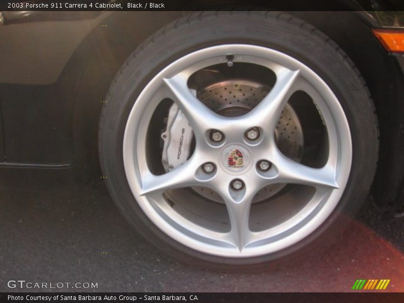 Black / Black 2003 Porsche 911 Carrera 4 Cabriolet